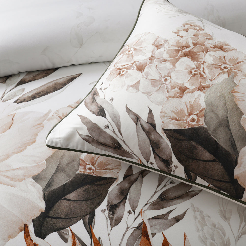 Bianca Somerset White Quilt Cover Set Detail | My Linen