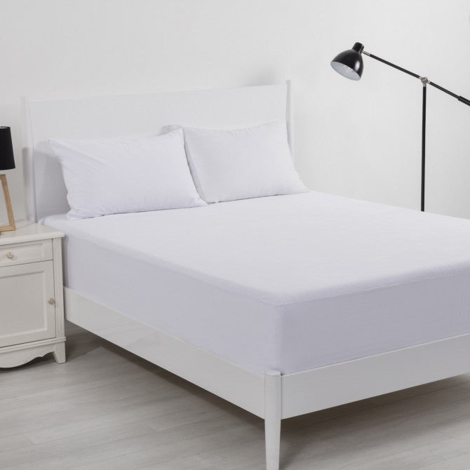 Velour Touch Deluxe Waterproof Cotton Mattress Protector | Single Bed
