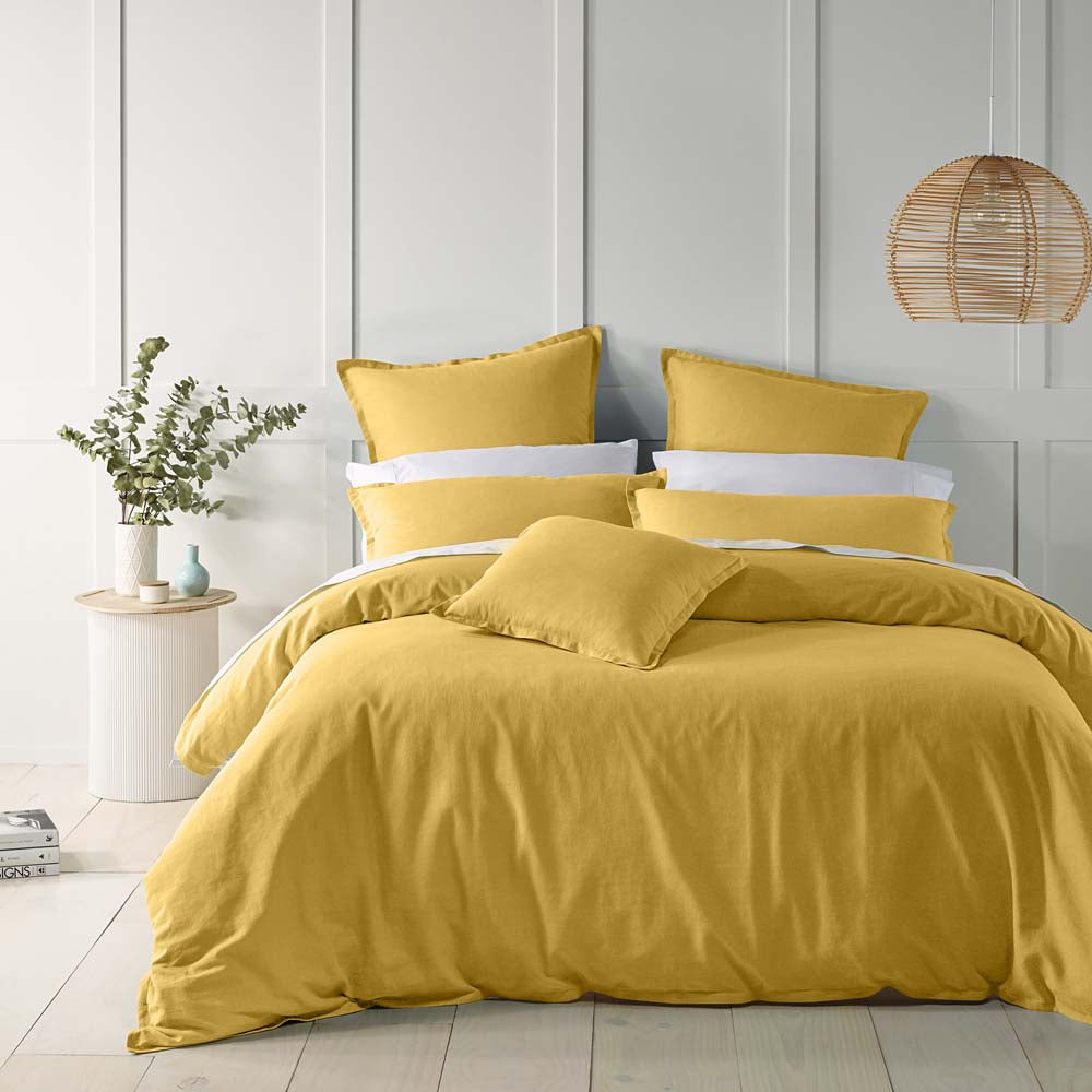 Wellington Gold Quilt Cover Set | Double Bed