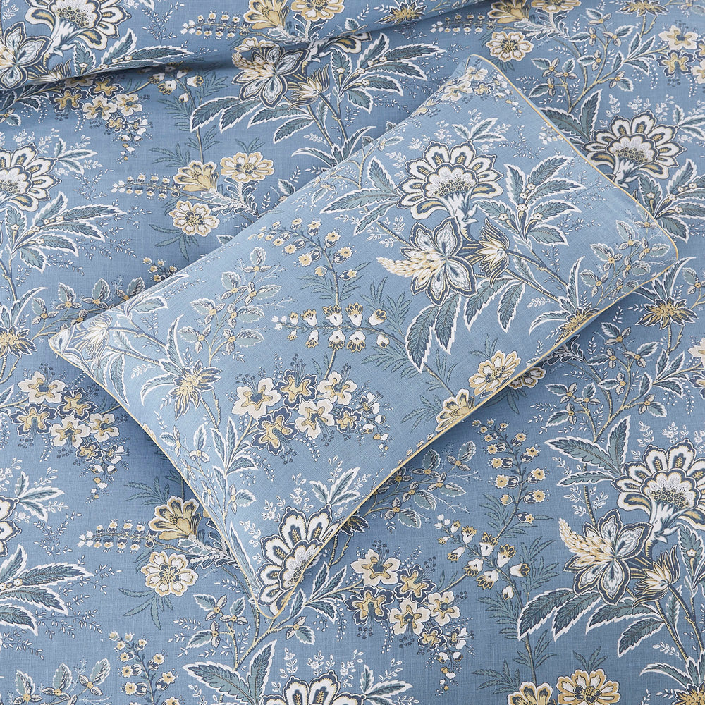 Laura Ashley Marlbrook Dusky Seaspray Quilt Cover Set Detail | My Linen