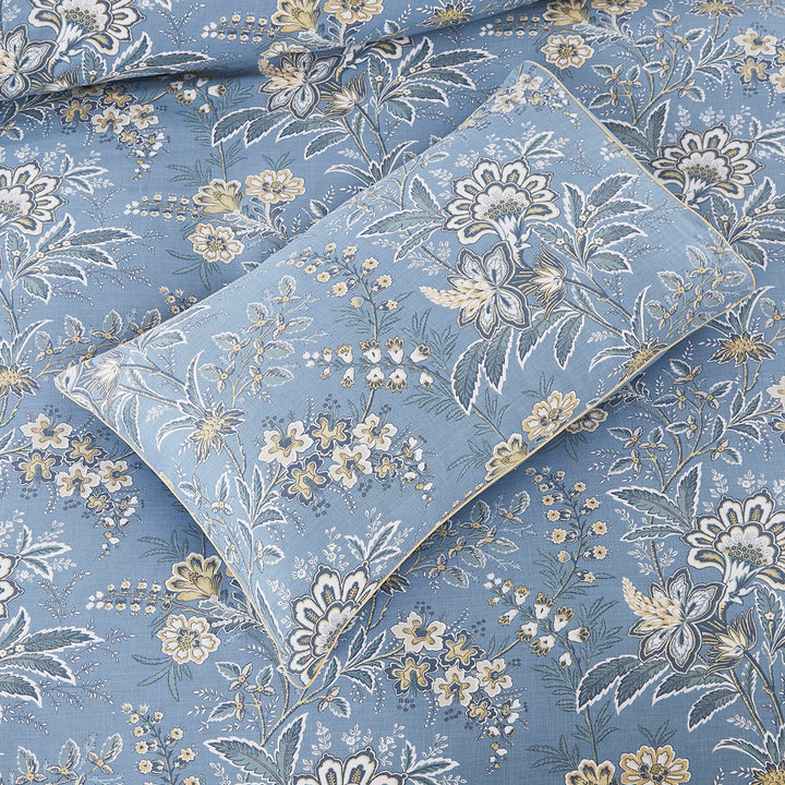 Laura Ashley Marlbrook Dusky Seaspray Quilt Cover Set Detail | My Linen
