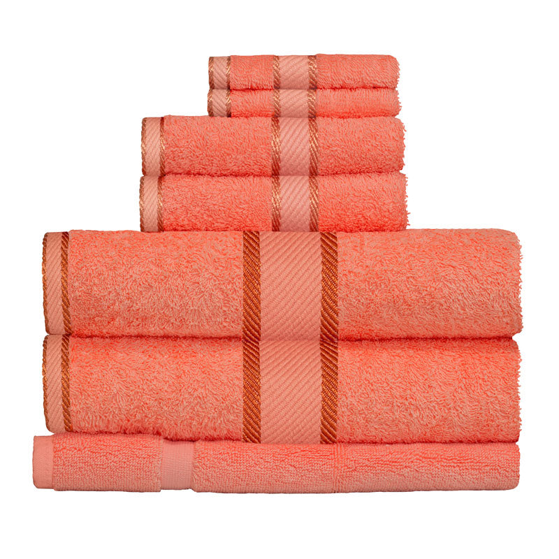 Kingtex 100% Combed Cotton 7pc Bath Towel Set Yellow | My Linen