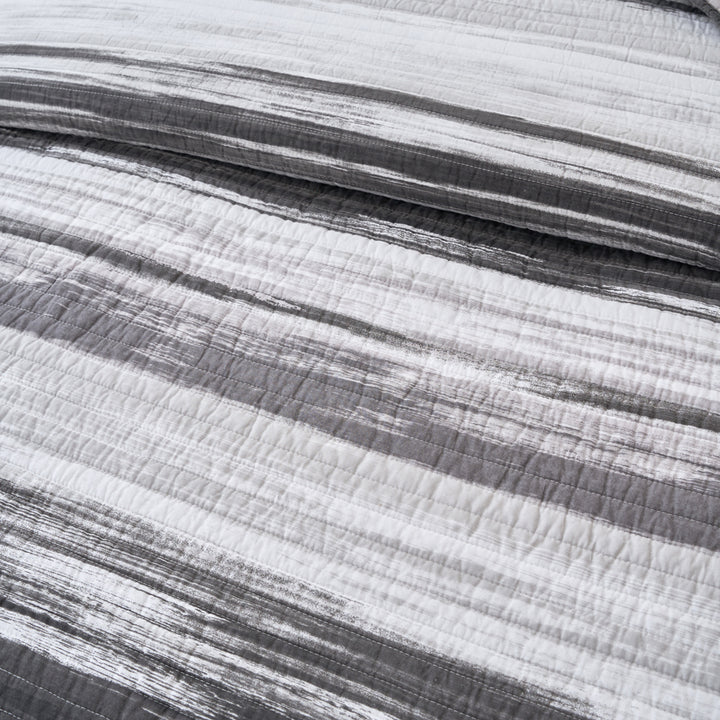 Classic Quilts Grey Innovations Coverlet Set Closeup | My Linen