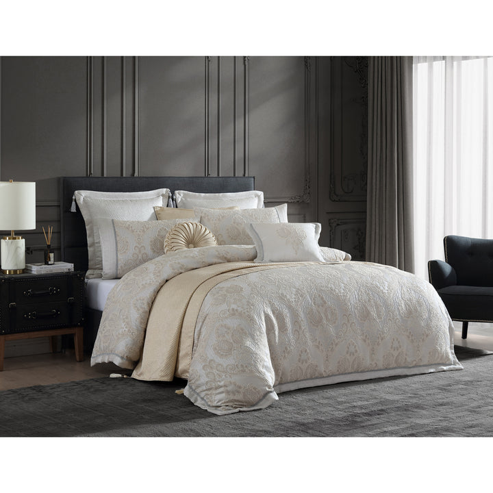 Davinci Emerson Ivory Quilt Cover Set Lifestyle | My Linen