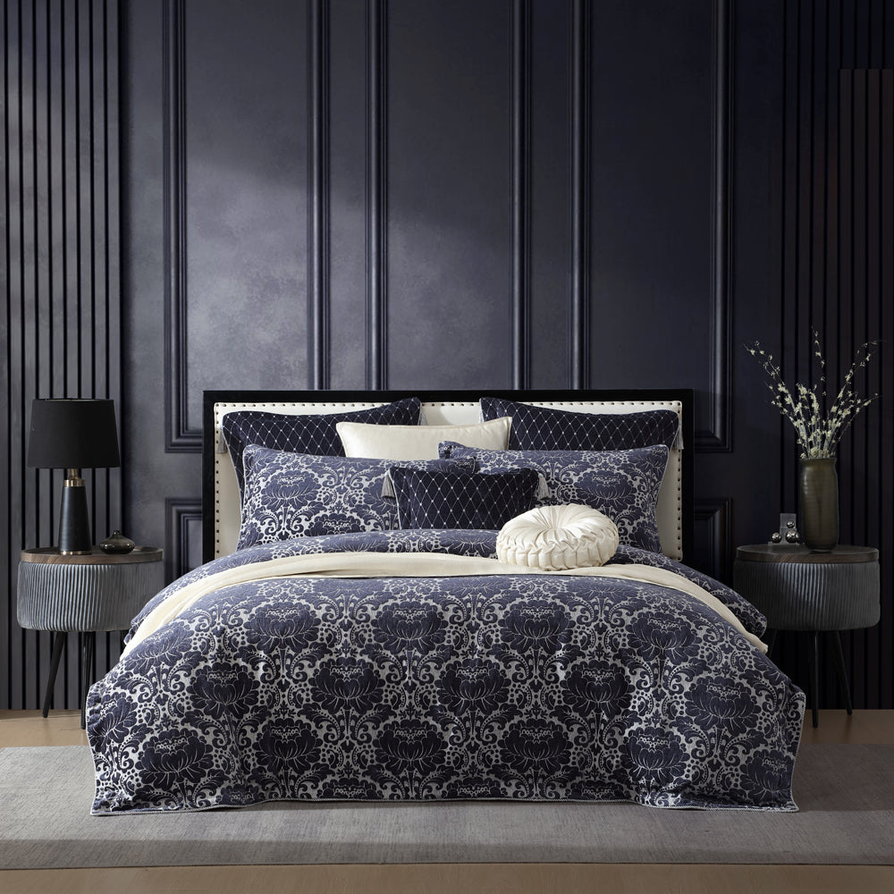 Davinci Esmeralda Ink Quilt Cover Set | My Linen