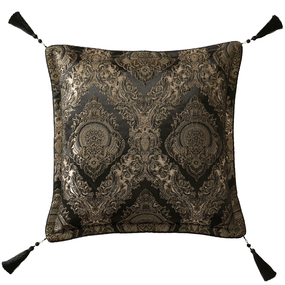 Monarch Black European Pillowcase by Davinci My Linen