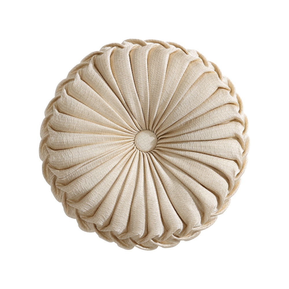 Octavia Gold Round Filled Cushion