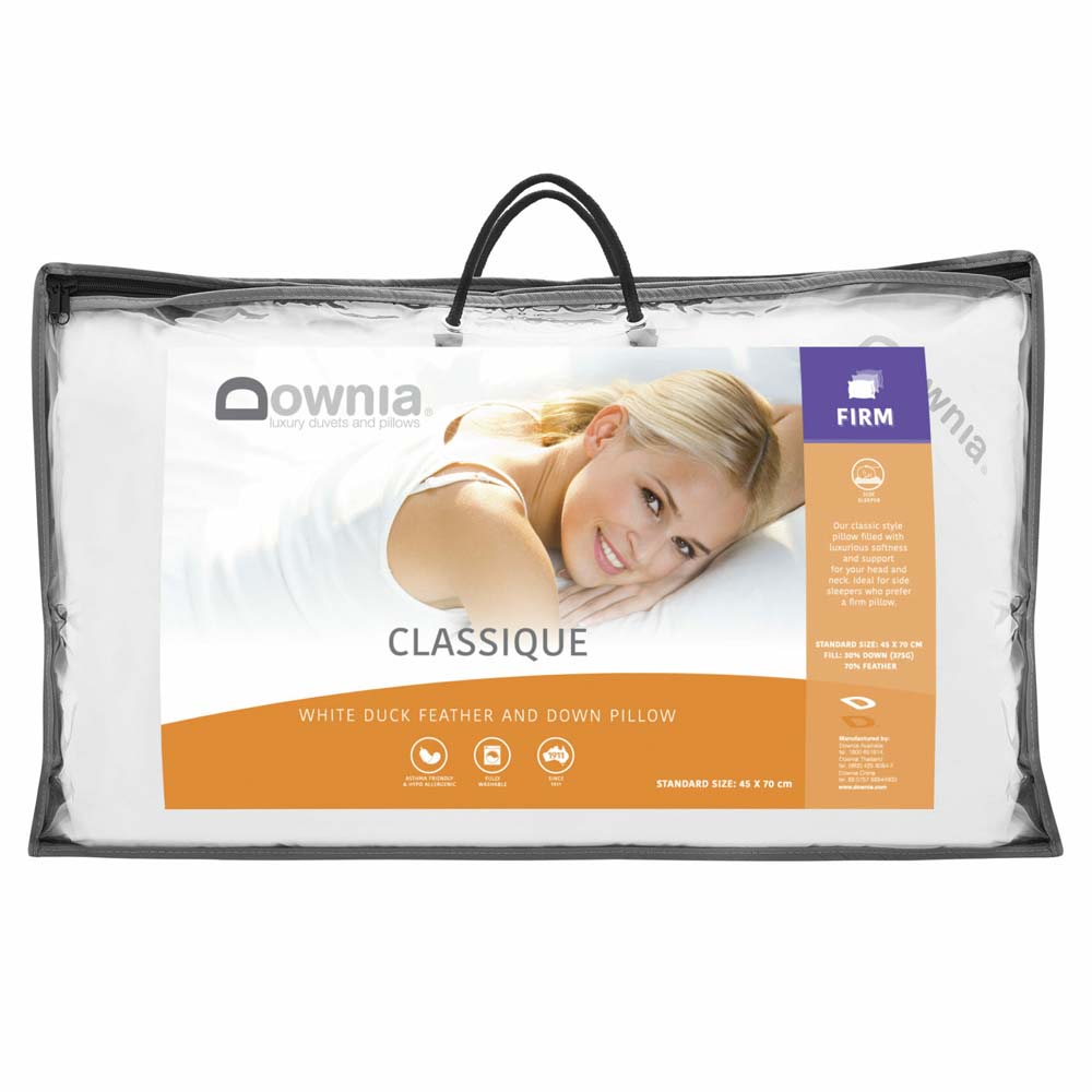 Classique 50 Collection Down and Feather Firm Profile Pillow