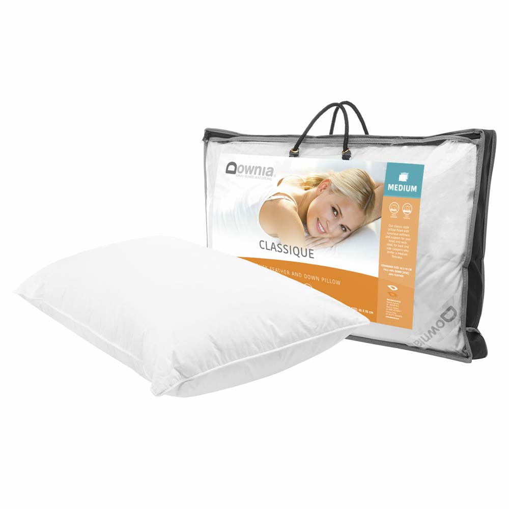 Classique 50 Collection Down and Feather Medium Profile Pillow