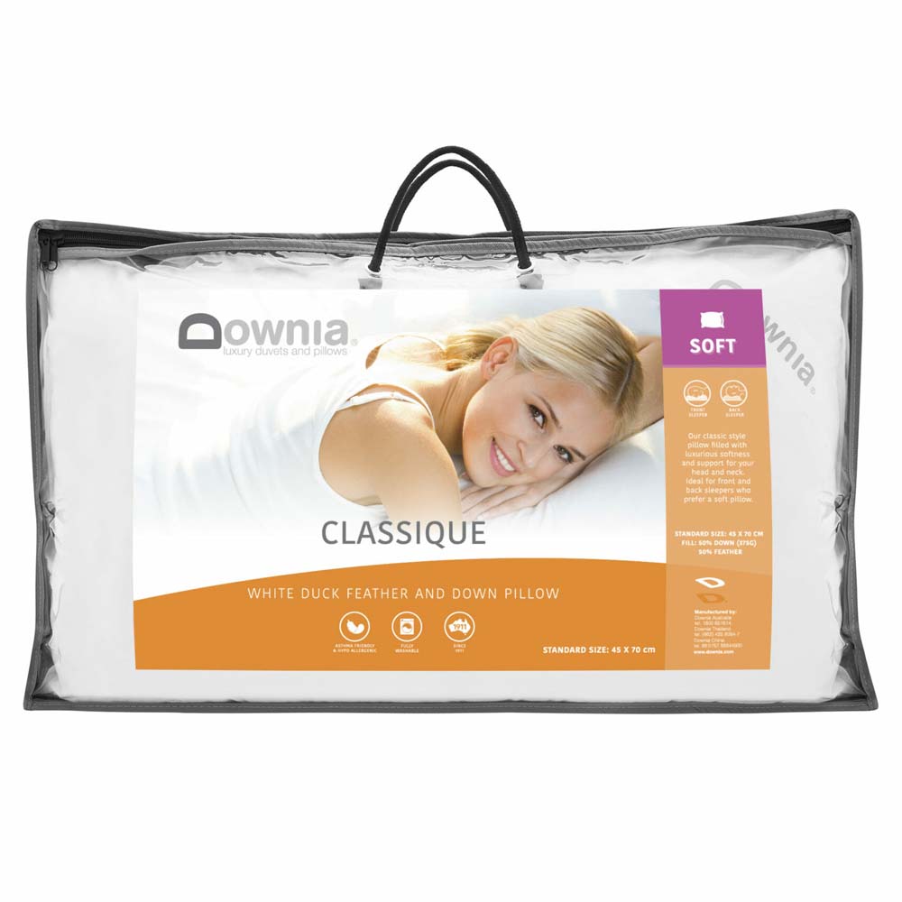 Classique 50 Collection Down and Feather Soft Profile Pillow