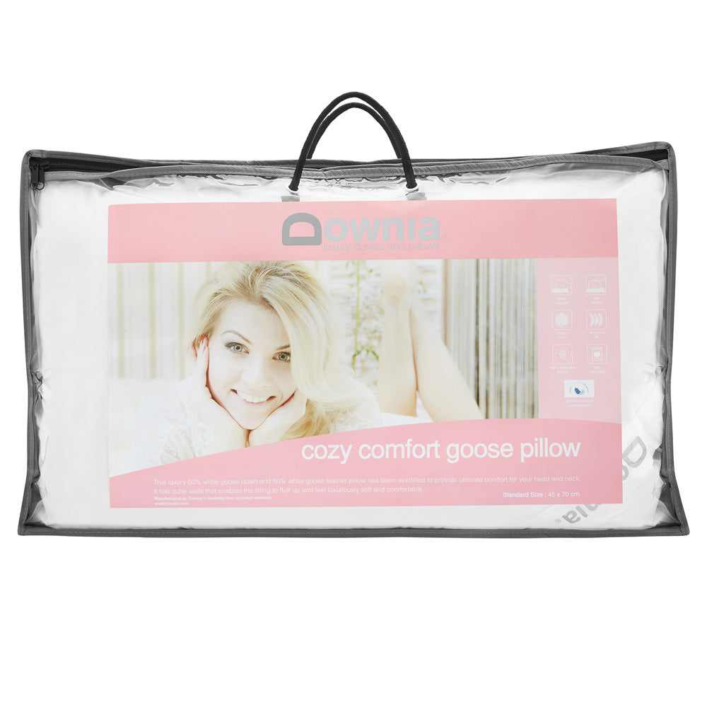 Cozy Collection Down and Feather Medium Profile Pillow