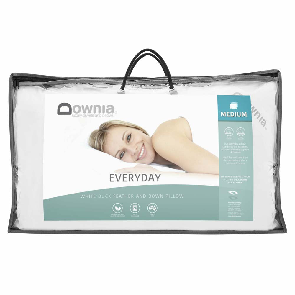 Everyday Collection Down and Feather Medium Profile Pillow