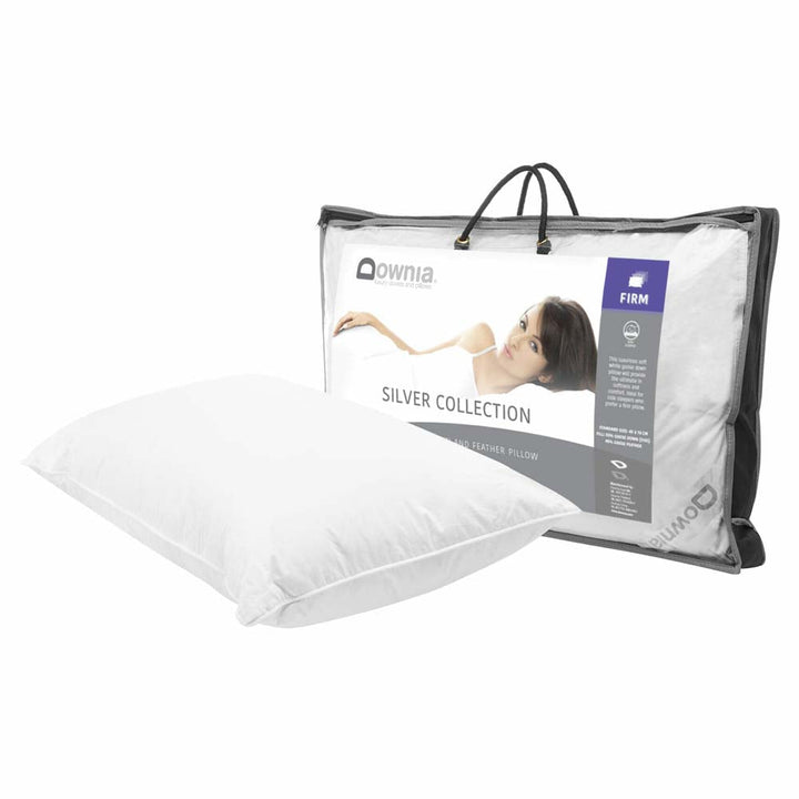 Silver Collection White Goose Down Firm Profile Pillow