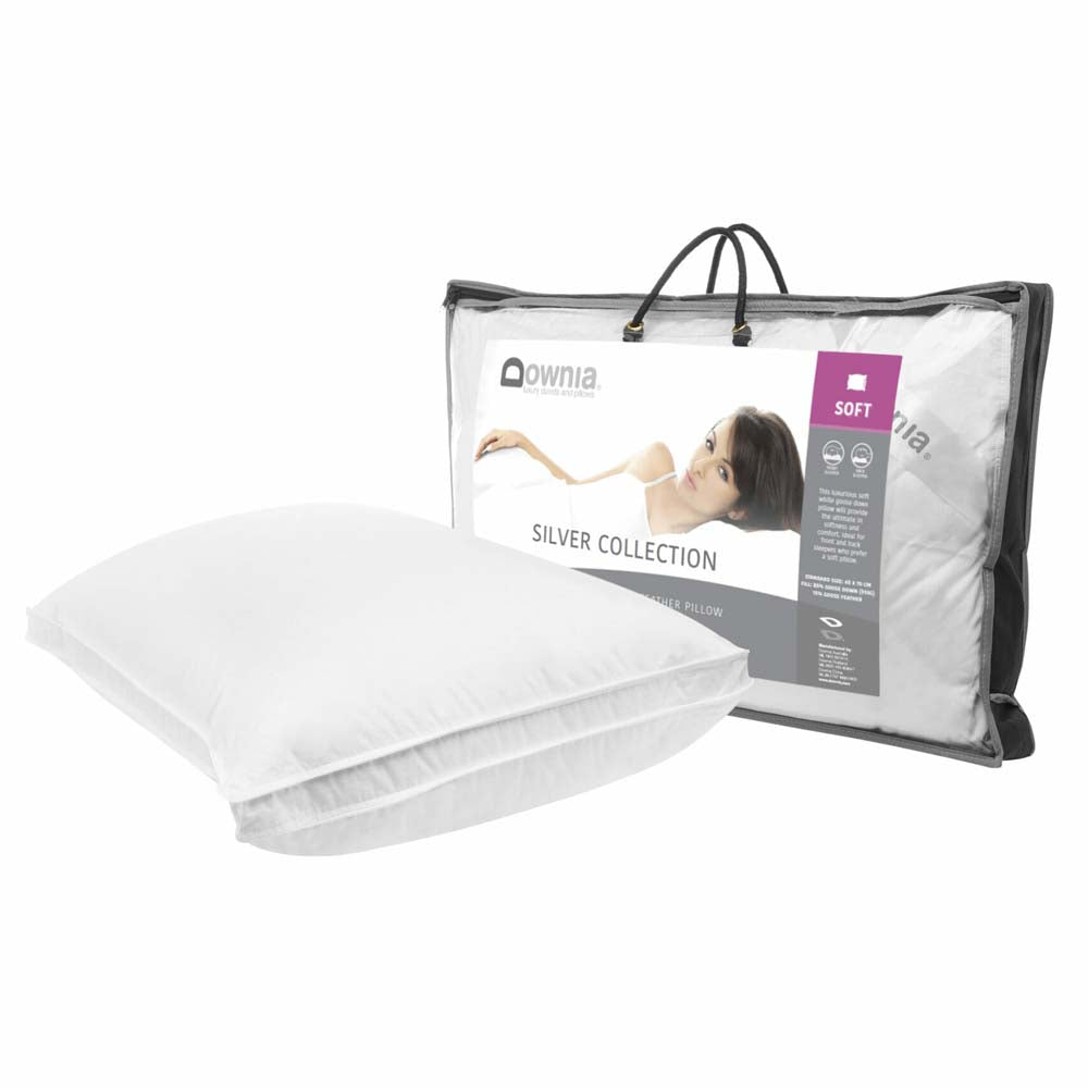 Silver Collection White Goose Down Soft Profile Pillow