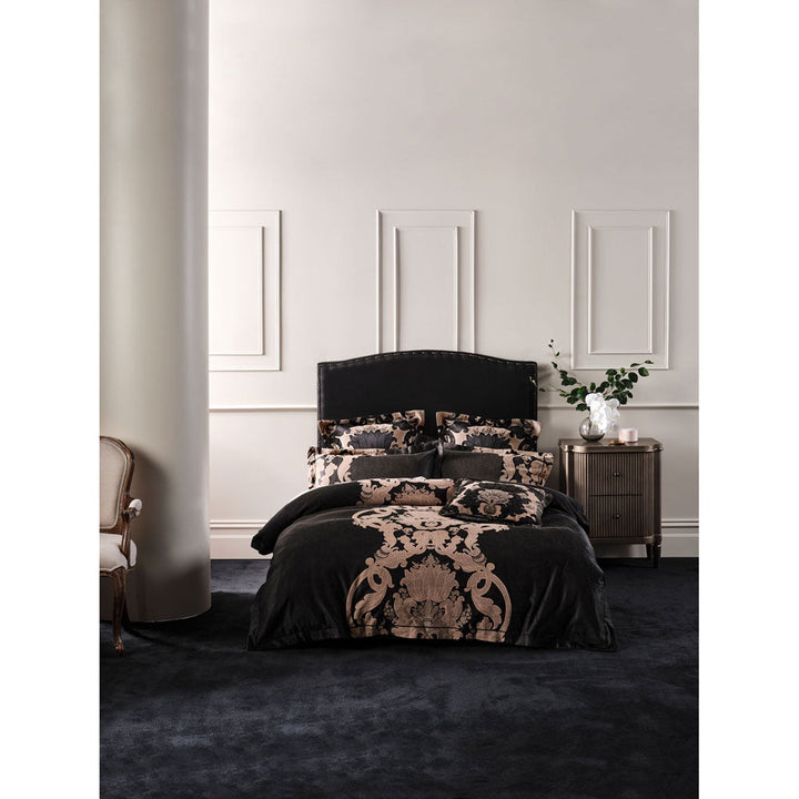 Dionisia Black Quilt Cover Set | Super King
