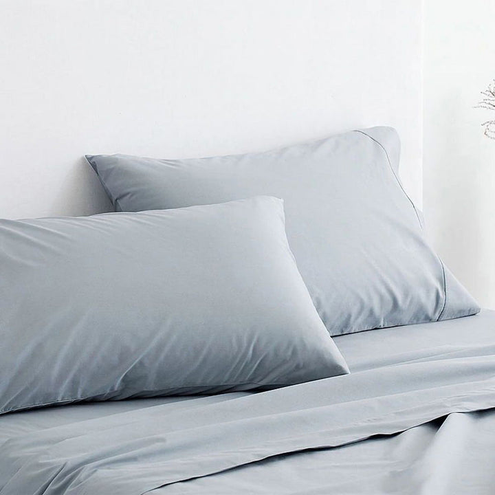 300TC Classic Percale River Sheet Set | King Bed
