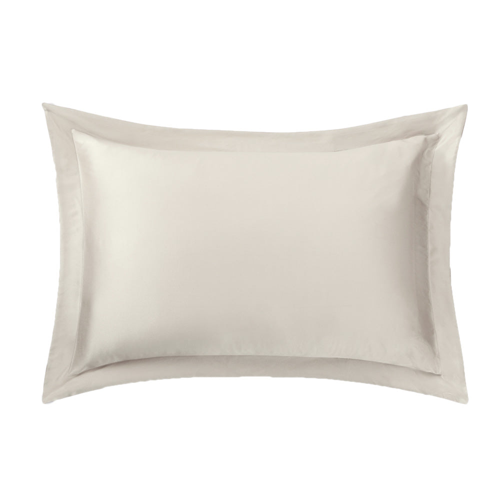 Lanham Silk Tailored Standard Pillowcase | Sand