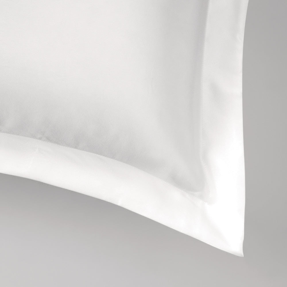 Lanham Silk Tailored Standard Pillowcase | Snow
