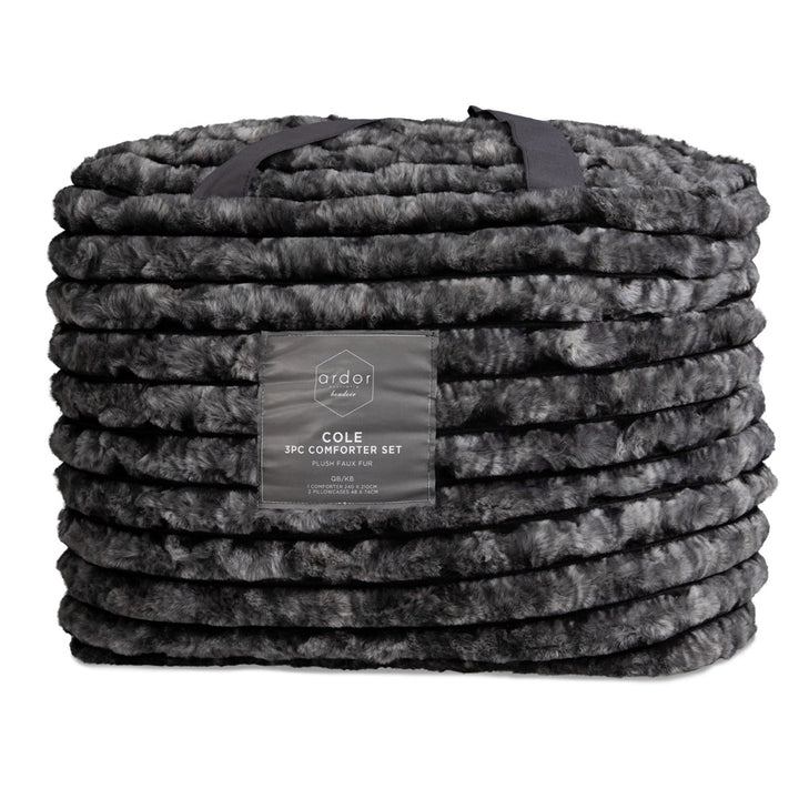 Ardor Boudoir Cole Ash Comforter Set Packaged | My Linen