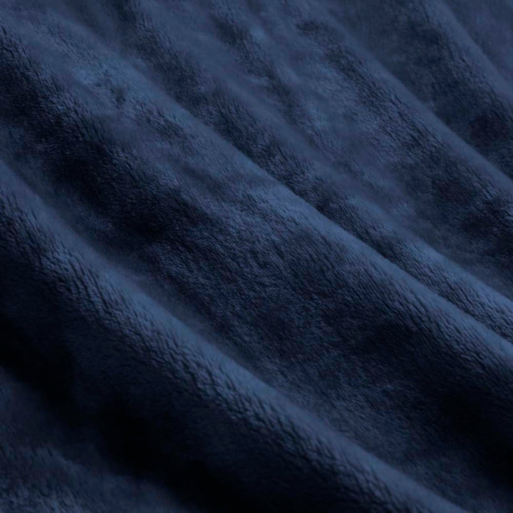 Lucia Plush Blanket Navy | King Bed