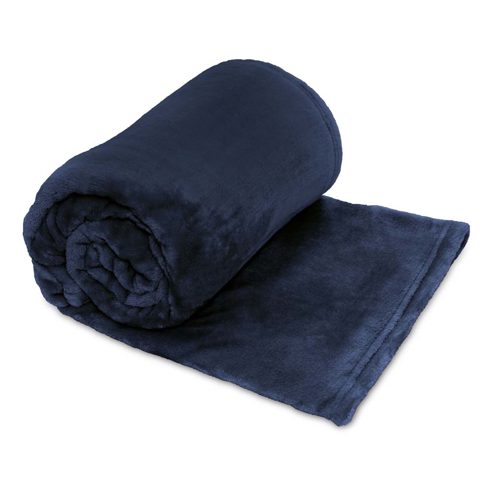 Lucia Plush Navy Throw