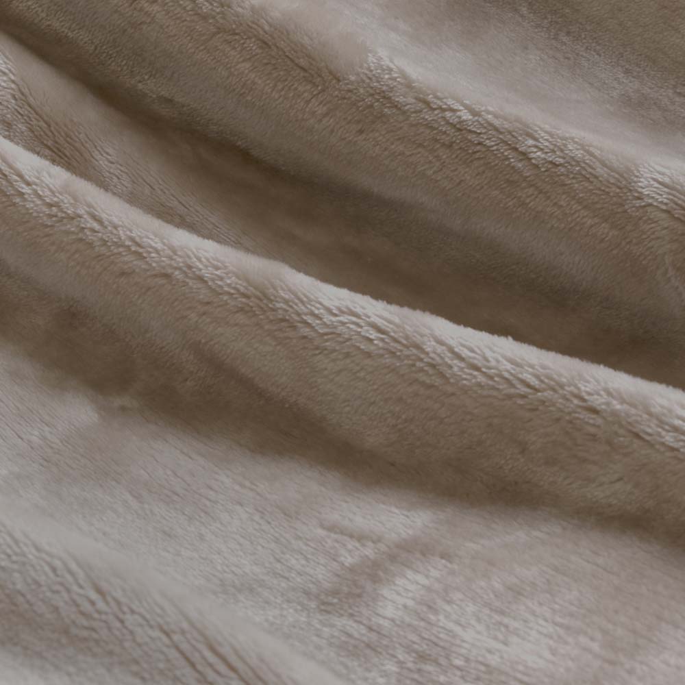 Lucia Plush Blanket Stone | King Single Bed