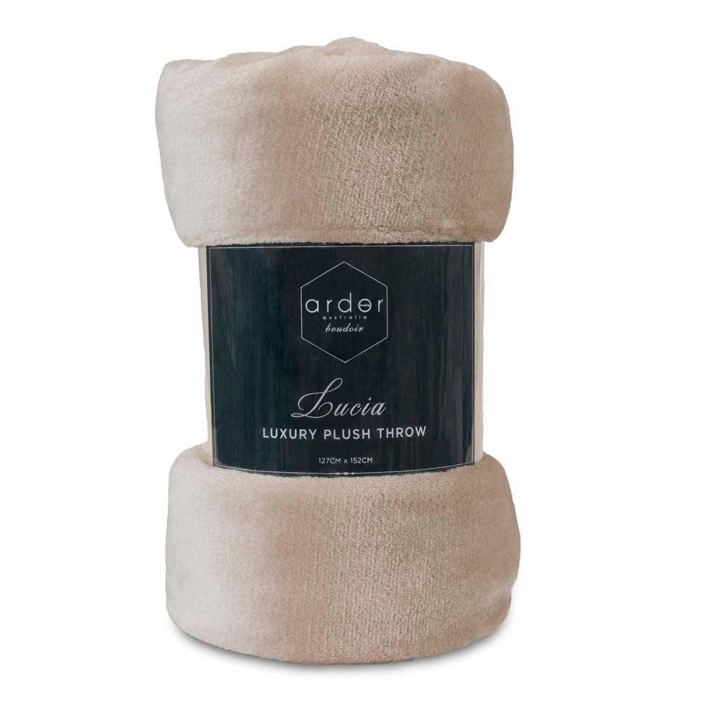 Lucia Plush Stone Throw