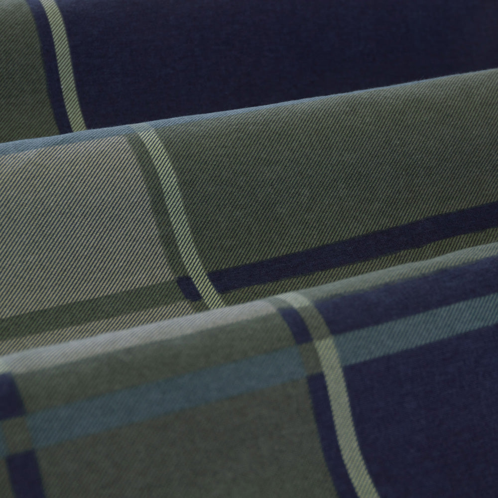 Ardor Boudoir Sommers Dark Khaki Flannelette Quilt Cover Set Detail | My Linen