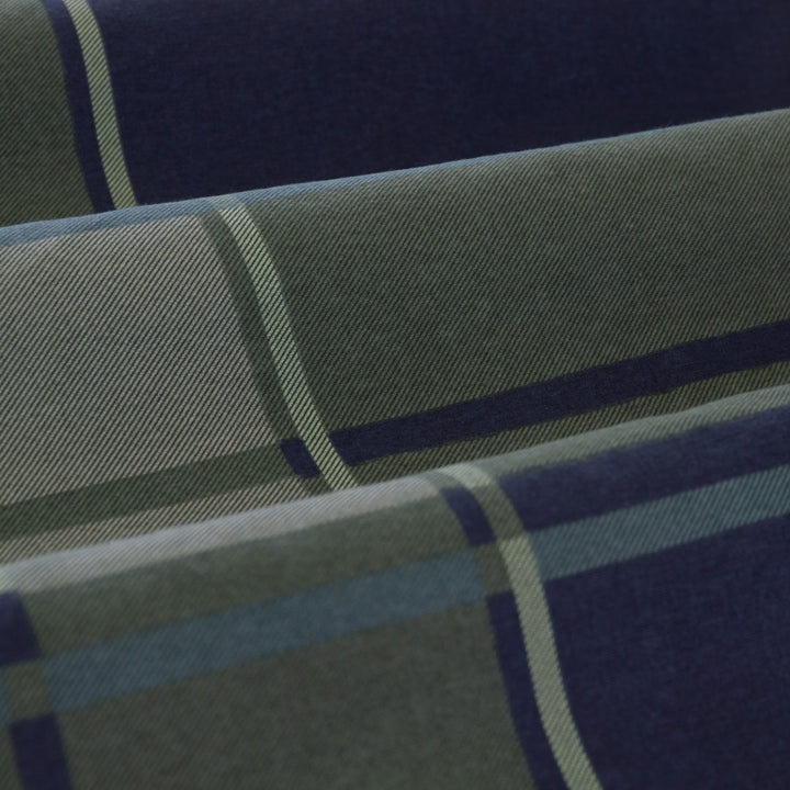Ardor Boudoir Sommers Dark Khaki Flannelette Quilt Cover Set Detail | My Linen