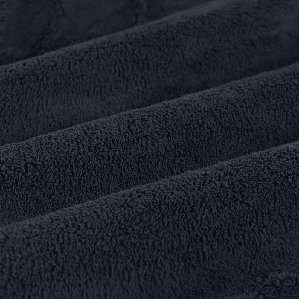Ardor Boudoir Teddy Fleece Navy Sheet Set Detail | My Linen