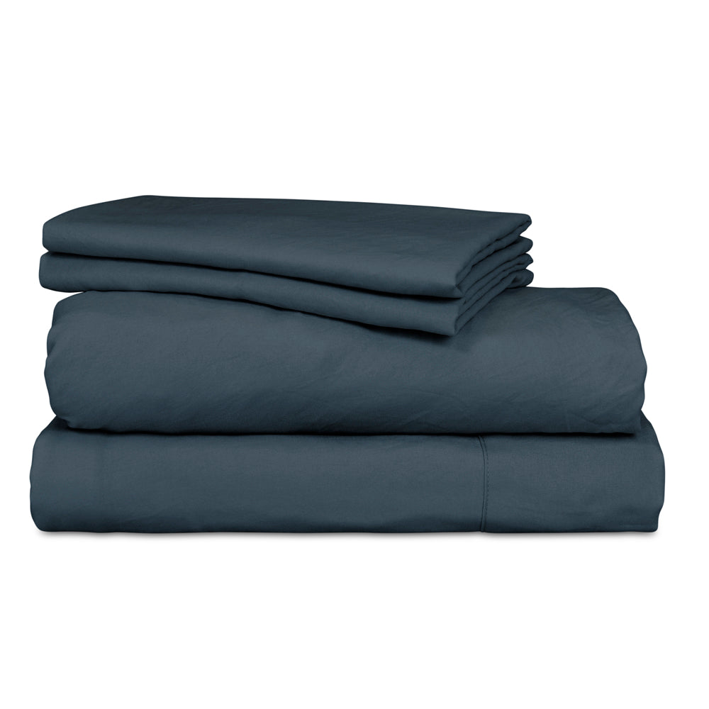 Ardor Boudoir Vintage Washed Navy Sheet Set | My Linen