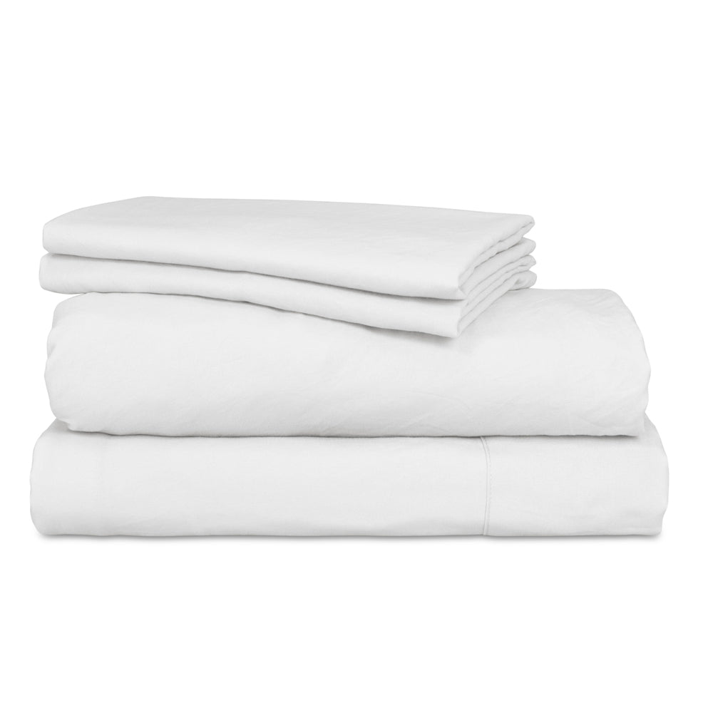 Ardor Boudoir Vintage Washed White Sheet Set | My Linen