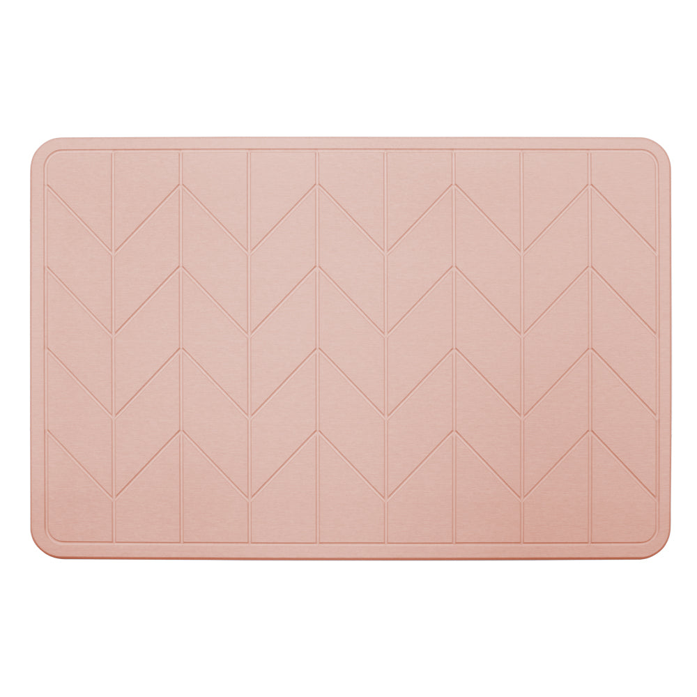 Algodon Dri Bath Stone Blush Bath Mat | My Linen