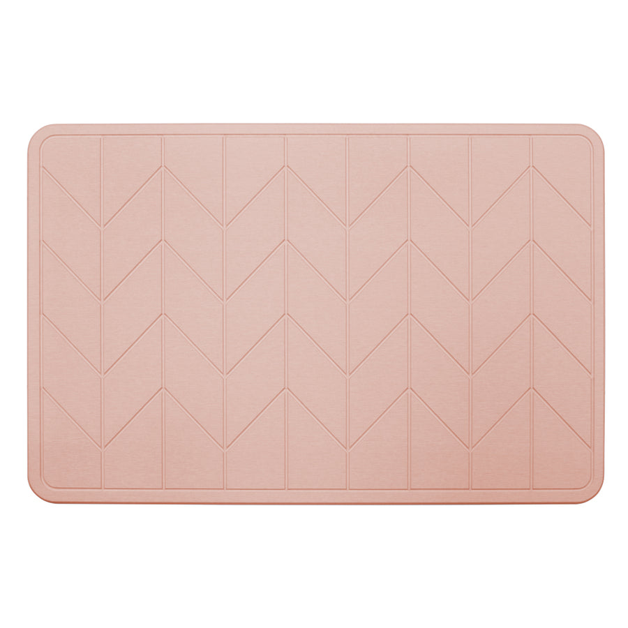 Algodon Dri Bath Stone Blush Bath Mat | My Linen