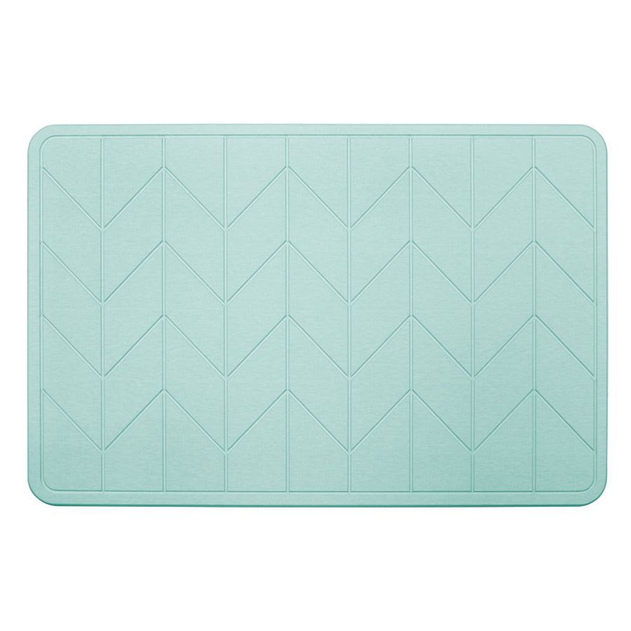 Algodon Dri Bath Stone Marine Blue Bath Mat | My Linen