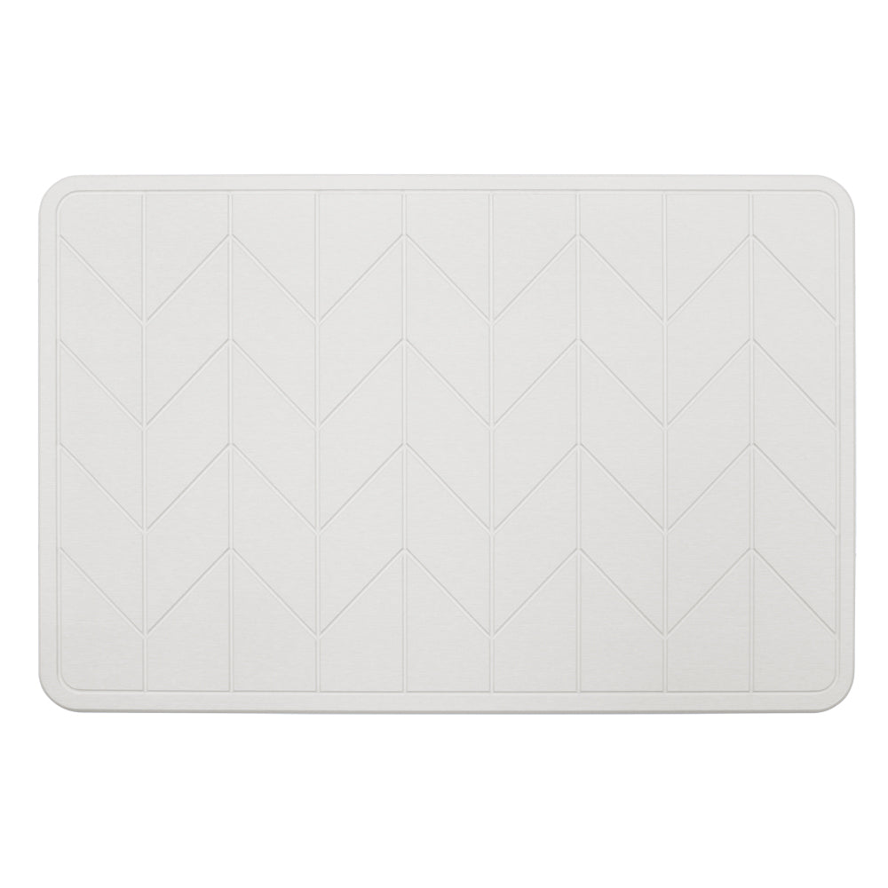 Algodon Dri Bath Stone Natural White Bath Mat | My Linen