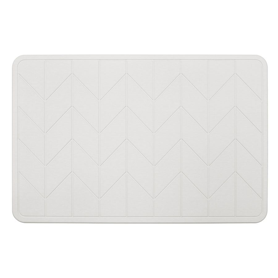Algodon Dri Bath Stone Natural White Bath Mat | My Linen