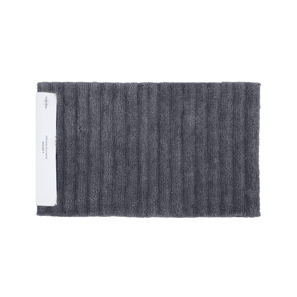 Algodon Lawson Plush Ebony Bath Mat | My Linen