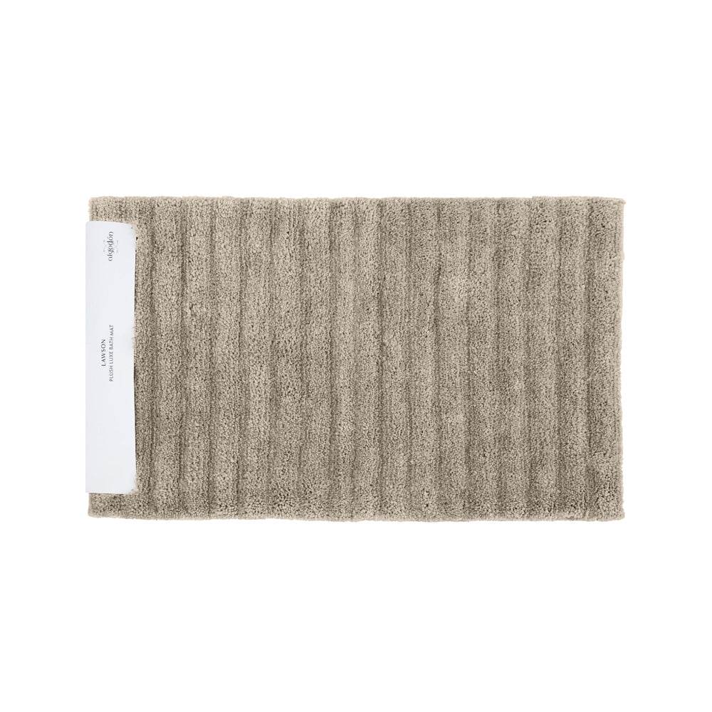 Algodon Lawson Plush Taupe Bath Mat | My Linen
