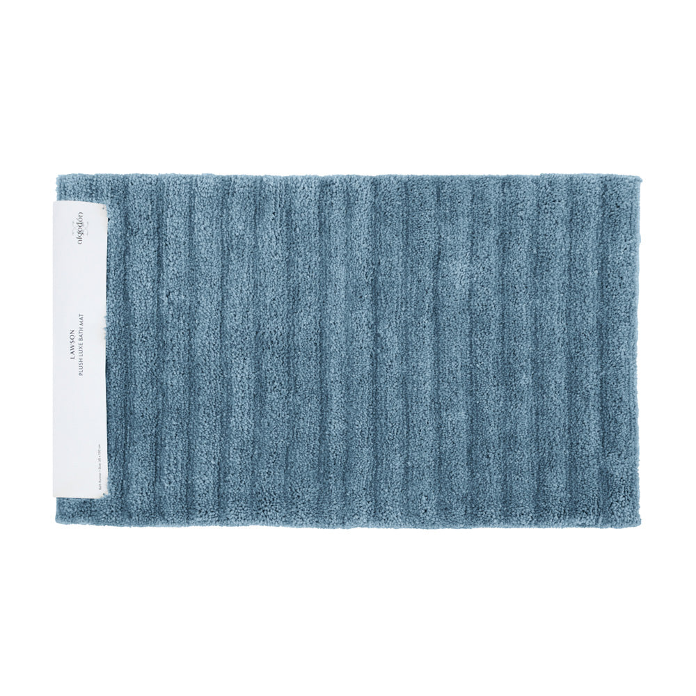 Algodon Lawson Plush Denim Bath Runner | My Linen