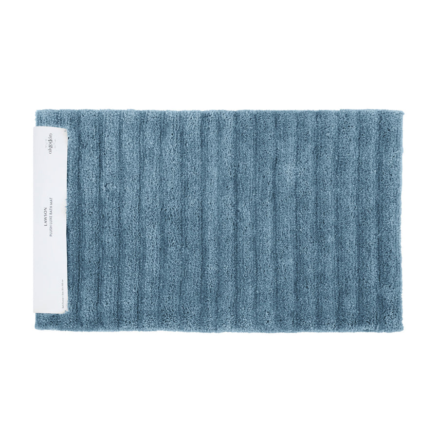 Algodon Lawson Plush Denim Bath Runner | My Linen