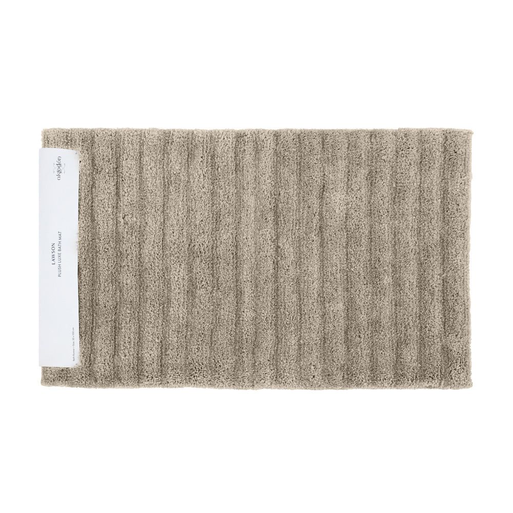 Algodon Lawson Plush Taupe Bath Runner | My Linen
