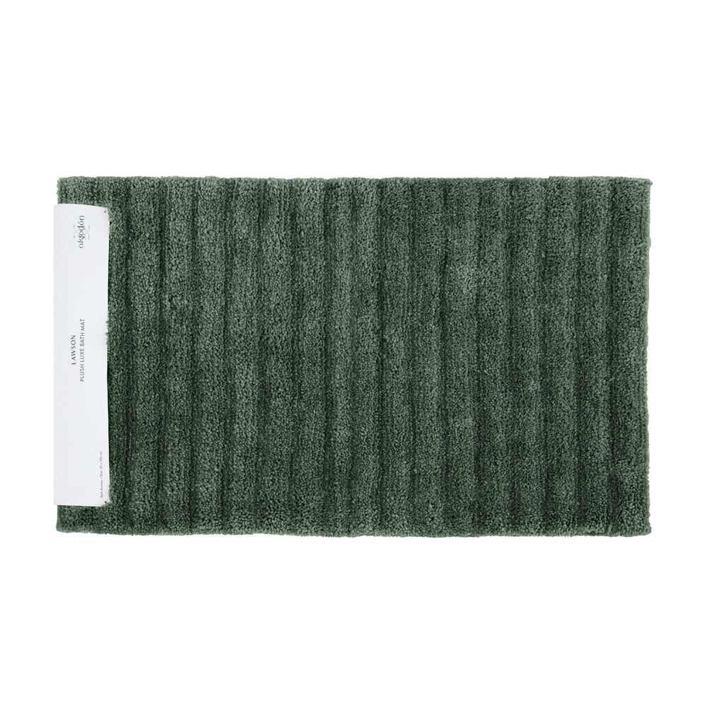 Algodon Lawson Plush Thyme Bath Runner | My Linen