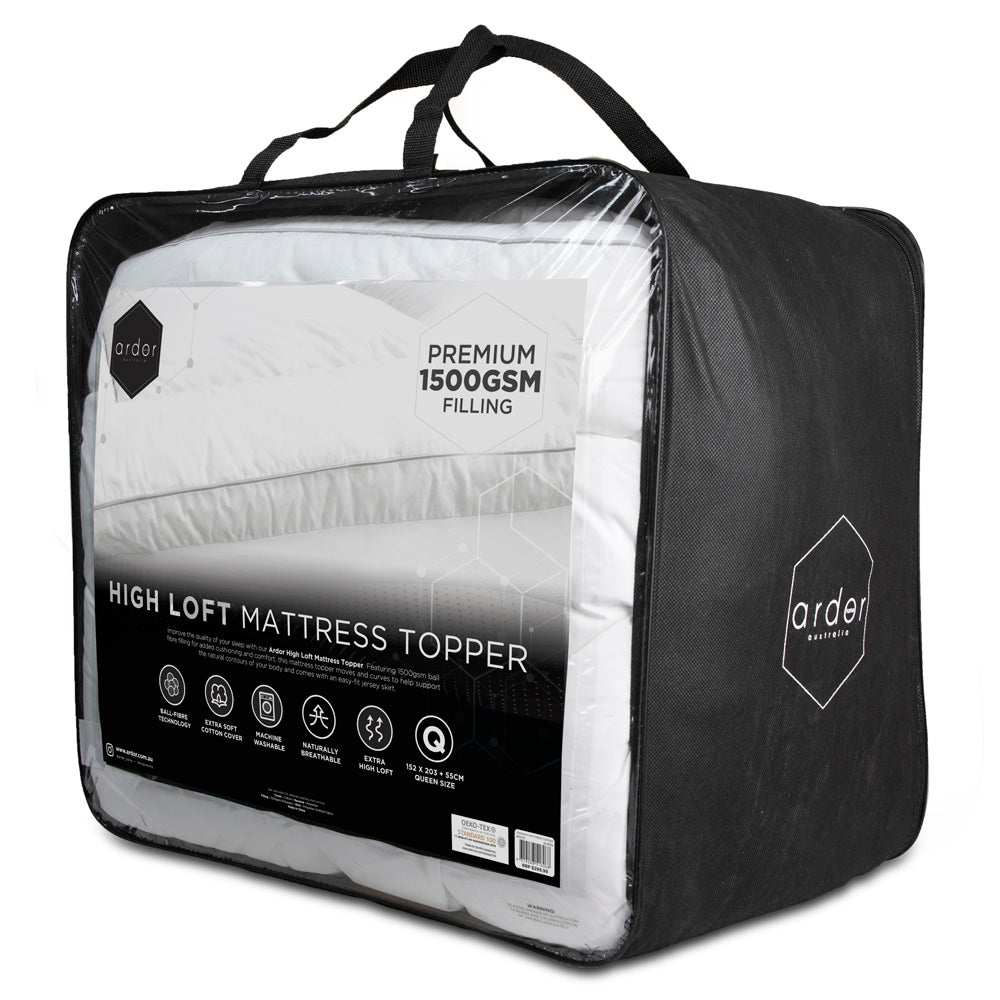 Microfibre 1500gsm Mattress Topper | Queen Bed