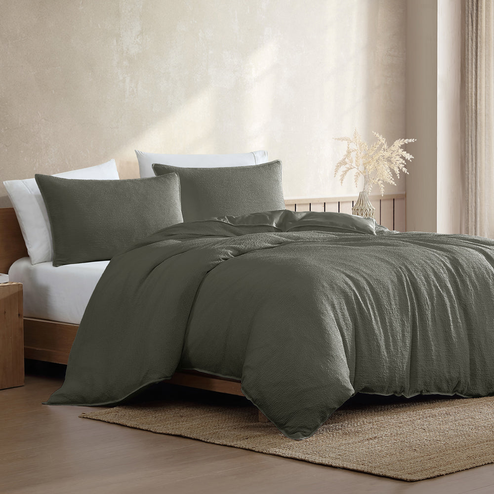 Ardor Boardwalk Green Quilt Cover Set | My Linen