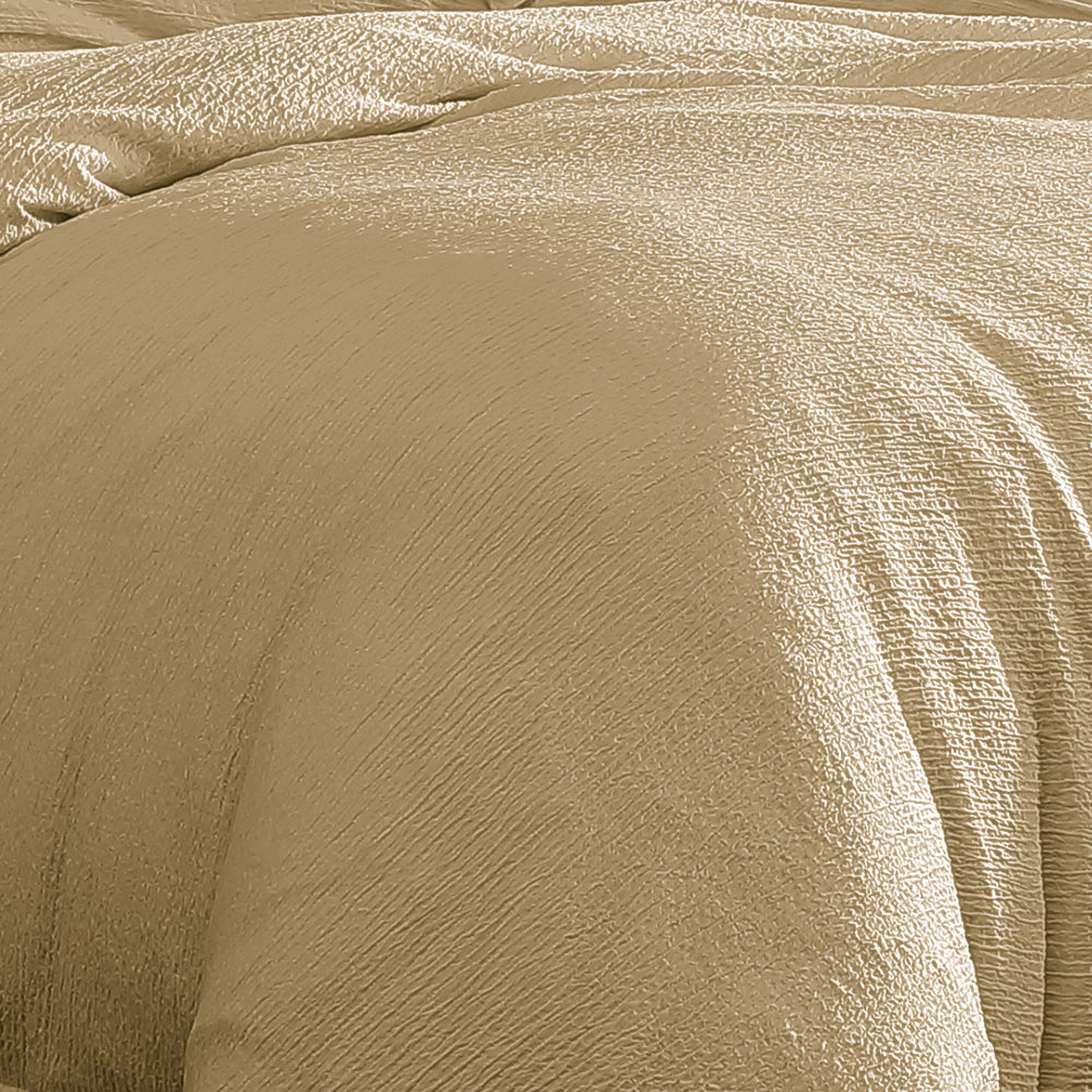 Ardor Boardwalk Yellow Quilt Cover Set Detail | My Linen