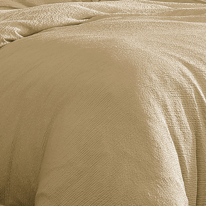Ardor Boardwalk Yellow Quilt Cover Set Detail | My Linen