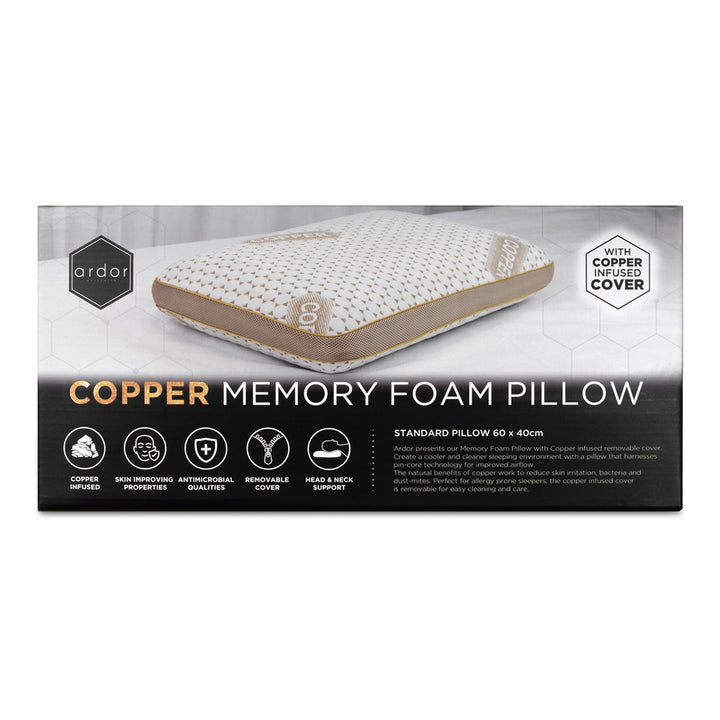 Ardor Copper Memory Pillow | My Linen