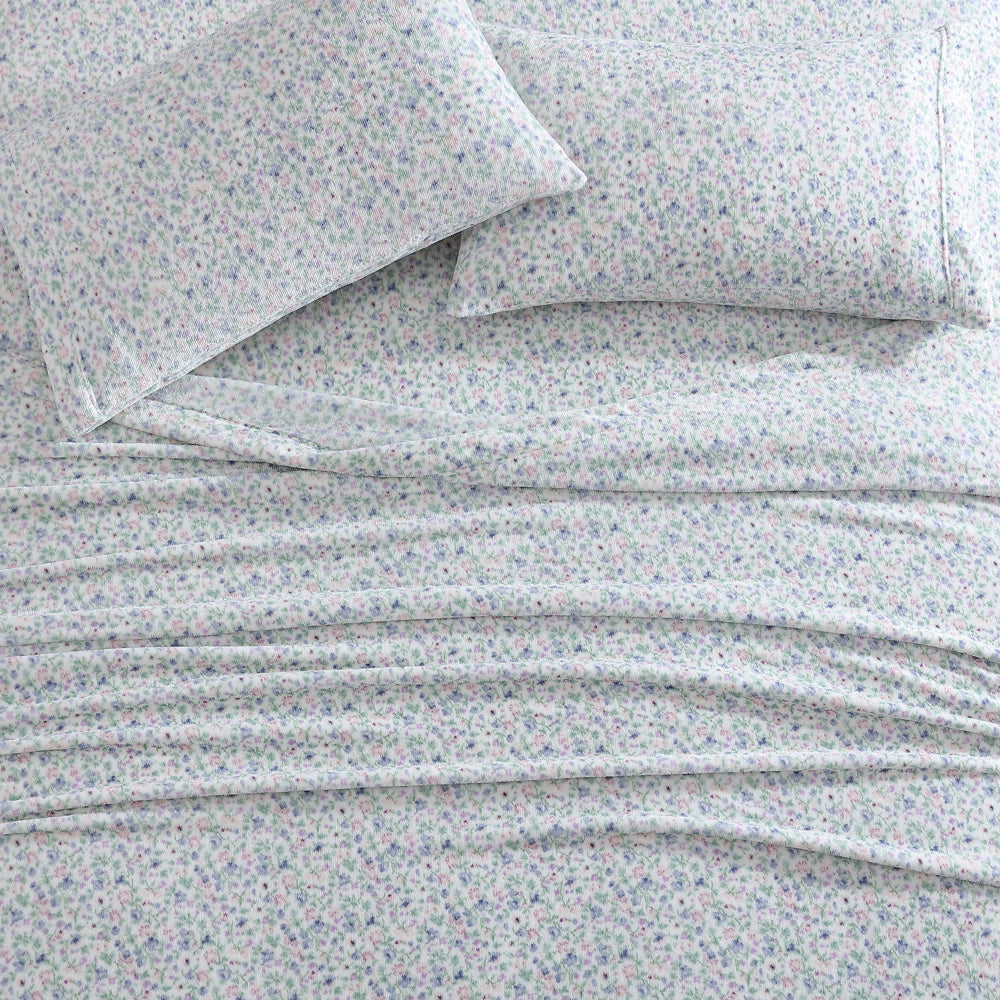 Ardor Elsie Mink Heather Sheet Set Closeup | My Linen