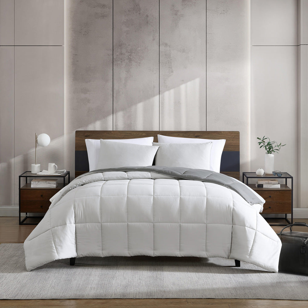 Kenneth Cole Solutions Grey 3pc Comforter Set | My Linen